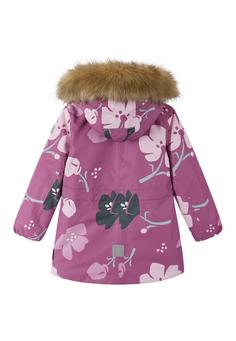 Rückansicht von reima Muurame Winterjacke Kinder Red Violet