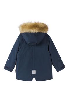 Rückansicht von reima Mutka Winterjacke Kinder Navy