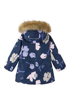 Rückansicht von reima Muurame Winterjacke Kinder Navy