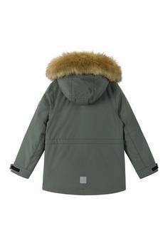 Rückansicht von reima Serkkula Winterjacke Kinder Thyme green