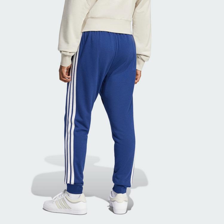 adidas adidas Essentials 3-Streifen French Terry Hose Trainingshose Herren - Dark Blue / White - 1 | SportScheck
