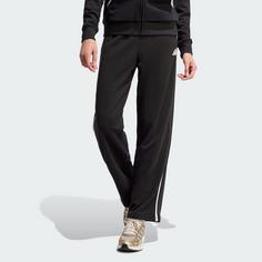 Rückansicht von adidas Essentials Color Pop French Terry Hose Trainingshose Damen Black