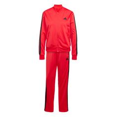 adidas Essentials 3-Streifen Trainingsanzug Trainingsanzug Damen Pure Ruby