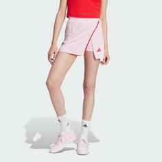 Rückansicht von adidas Essentials Color-Pop Cotton Skort Funktionsshorts Damen Clear Pink