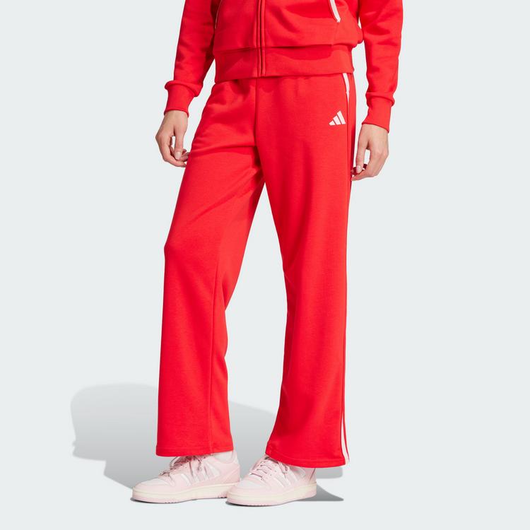 adidas adidas Essentials Color Pop French Terry Hose Trainingshose Damen - Pure Ruby - 0 | SportScheck