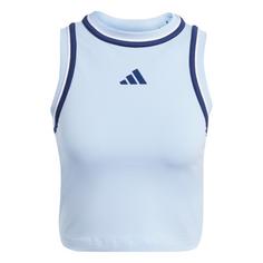 adidas Essentials Color-Pop Cotton Crop-Top Croptop Damen Glow Blue