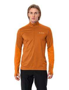 Rückansicht von VAUDE Men's Livigno Halfzip II Sweatshirt Herren kumquat