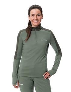 Rückansicht von VAUDE Women's Livigno Halfzip II Sweatshirt Damen agave