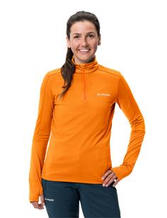 Rückansicht von VAUDE Women's Livigno Halfzip II Sweatshirt Damen kurkuma