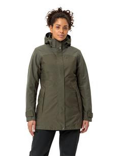 Rückansicht von VAUDE Women's Skomer Winter Parka II Outdoorjacke Damen khaki