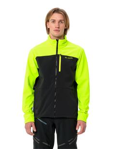 Rückansicht von VAUDE Men's Virt Softshell Jacket II Outdoorjacke Herren neon yellow/black