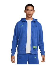 Nike FC Barcelona Club Kapuzenjacke 3rd Trainingsjacke blaugruen