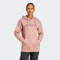 Rückansicht von adidas Terrex Multi Large Logo Hoodie Hoodie Damen Warm Clay