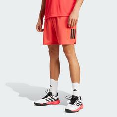 Rückansicht von adidas Club Tennis Climacool 3-Streifen Shorts Tennisshorts Herren Semi Lucid Red