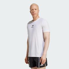 Rückansicht von adidas Les Mills Graphic T-Shirt T-Shirt Herren White