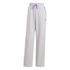 adidas Essentials Color Pop French Terry Hose Trainingshose Damen Light Grey Heather