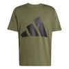 adidas Essentials Big Logo T-Shirt T-Shirt Herren - Olive Strata / Black