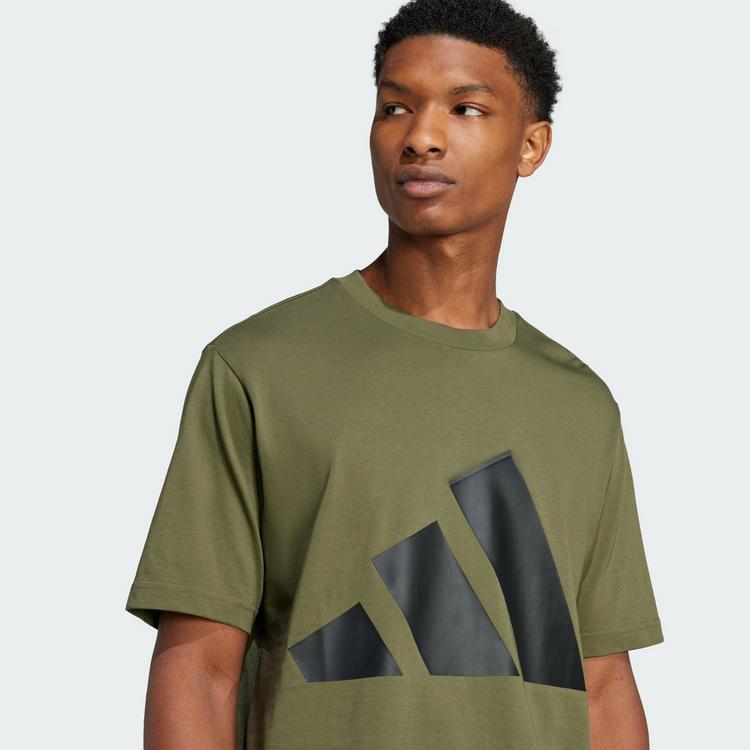 adidas adidas Essentials Big Logo T-Shirt T-Shirt Herren - Olive Strata / Black - 0 | SportScheck