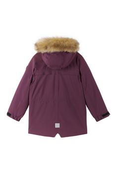 Rückansicht von reima Ajaton Winterjacke Kinder Deep purple