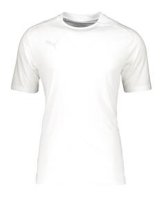 PUMA teamCUP Casuals T-Shirt Funktionsshirt Herren weissgrau