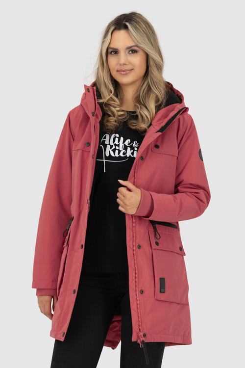 Rückansicht von ALIFE AND KICKIN CharlottAK A Winterjacke Damen astro dust