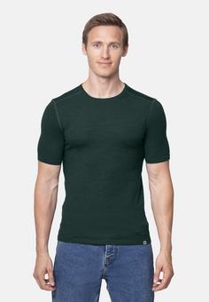 Rückansicht von DANISH ENDURANCE Merino T T-Shirt Herren dark green