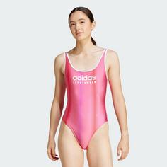 Rückansicht von adidas Tiro U-Back Badeanzug Badeanzug Damen Pulse Magenta / White