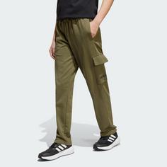 Rückansicht von adidas Essentials Kids Cargohose Cargohose Kinder Olive Strata / Black