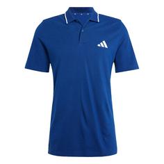 adidas Essentials 3-Streifen Piqué Poloshirt T-Shirt Herren Dark Blue / White