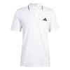 adidas Essentials 3-Streifen Piqu&eacute; Poloshirt T-Shirt Herren - White / Black
