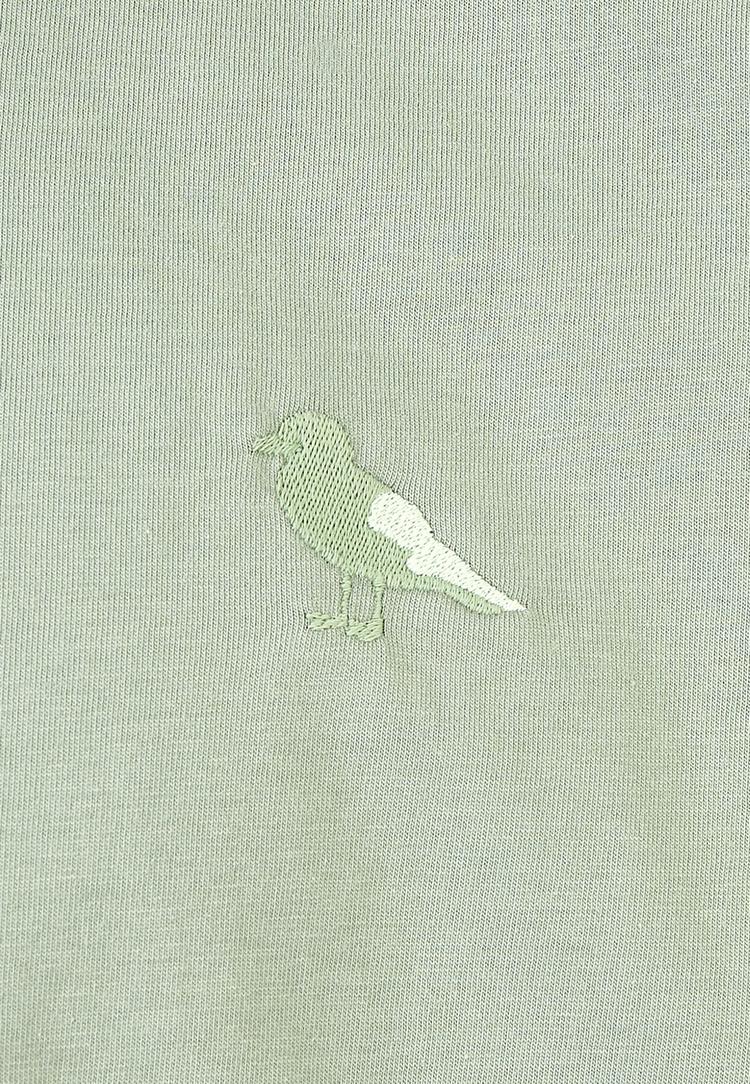 Cleptomanicx Cleptomanicx Embroidery Gull Mono T-Shirt Herren - Ice Green - 3 | SportScheck