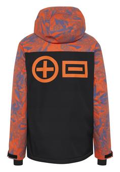 Rückansicht von Chiemsee Skijacke Skijacke Kinder 9021 Black/Orange