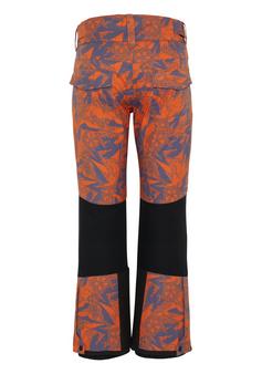 Rückansicht von Chiemsee Skihose Skihose Kinder 2130 Orange/Purple