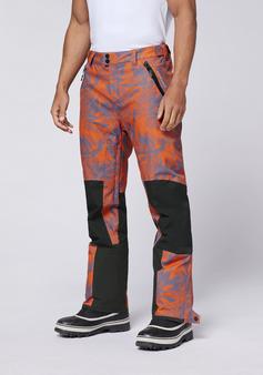 Rückansicht von Chiemsee Skihose Skihose Herren 2130 Orange/Purple