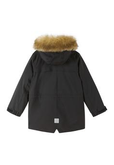 Rückansicht von reima Ajaton Winterjacke Kinder Black