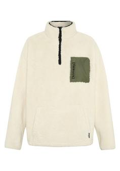 Chiemsee Fleece-Oberteil Fleecepullover Herren 12-0105 Bone White