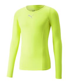 PUMA LIGA Baselayer Longsleeve Funktionsshirt gelb