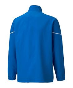 Rückansicht von PUMA teamRISE Sideline Trainingsjacke Kids Trainingsjacke Kinder blauschwarz