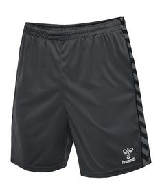 hummel Authentic Poly Short Fußballshorts Herren grau