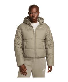 Nike Synthetic Puffer Jacke Damen Sweatjacke Damen beige