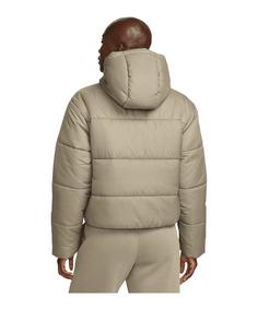 Rückansicht von Nike Synthetic Puffer Jacke Damen Sweatjacke Damen beige