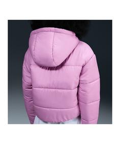 Rückansicht von Nike Synthetic Puffer Jacke Damen Sweatjacke Damen rosa