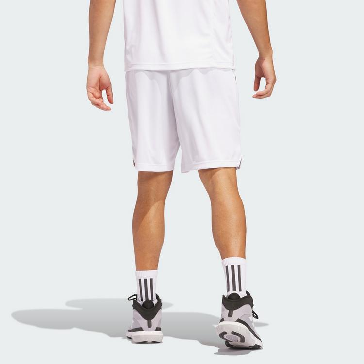 adidas adidas Legends 3-Streifen Basketball Shorts Basketball-Shorts Herren - White / Black - 1 | SportScheck