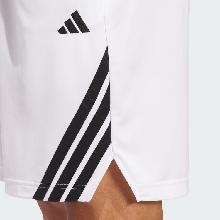 adidas adidas Legends 3-Streifen Basketball Shorts Basketball-Shorts Herren - White / Black - 1 | SportScheck