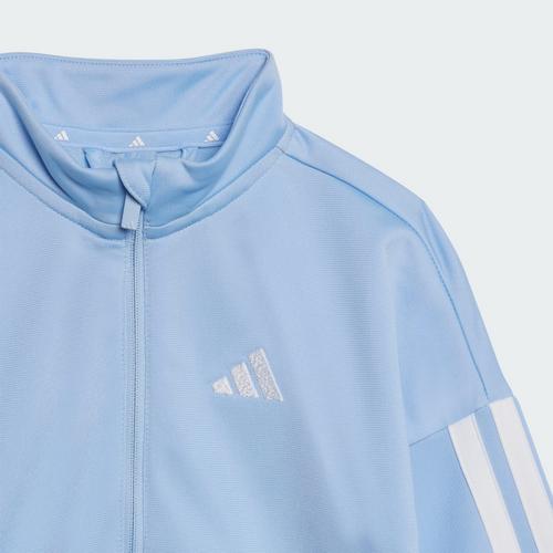 Rückansicht von adidas Essentials CLIMACOOL Kids Trainingsanzug Trainingsanzug Kinder Glow Blue / White