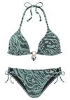 BRUNO BANANI Triangel-Bikini Bikini Set Damen - jade bedruckt