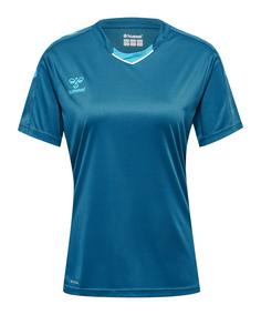 hummel hmlCORE XK Poly Trikot Damen  F9368 Fußballtrikot Damen blaublauweiss