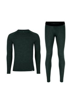 DANISH ENDURANCE Merino Baselayer Wäscheset Herren dark green