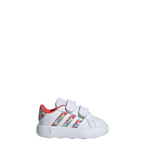 Rückansicht von adidas Grand Court 2.0 Kids Schuh Sneaker Kinder Cloud White / Cloud White / Bright Red