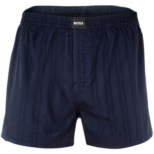 Rückansicht von Boss Web-Boxershorts Boxershorts Herren Dunkelblau